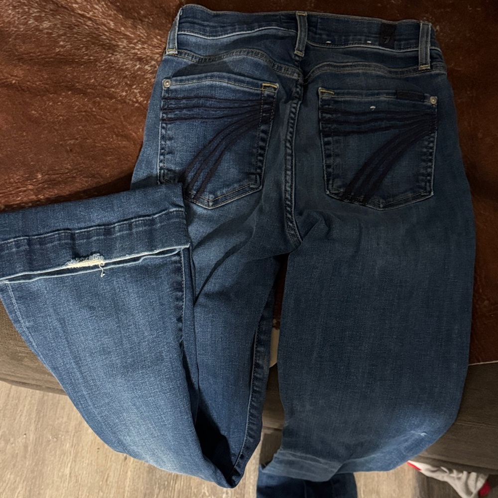 Seven7 Women's Boot Cut Jeans - Indigo